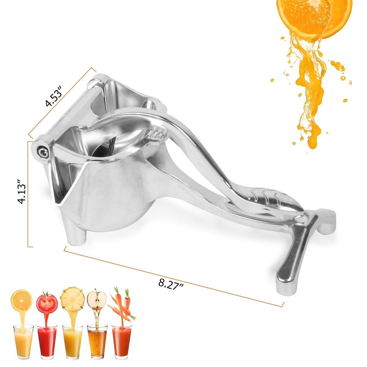 Last Day Sale Hand Juicer Squeezer- Aluminum Manual Press Juicer🍹