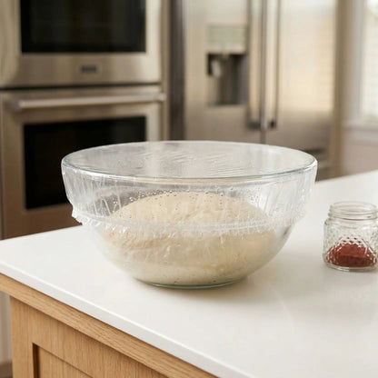 100 Piece Elastic Reusable Bowl Covers for Freshness and Odor Protection