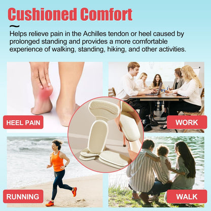 Heel Liners for Women & Men – Anti-Slip, Blister-Free Comfort Insole Pads