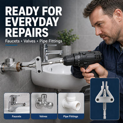 🛠️ 3-in-1 Broken Pipe Thread Extractor Tool for 1/2", 3/4", & 1" Pipes 🔩