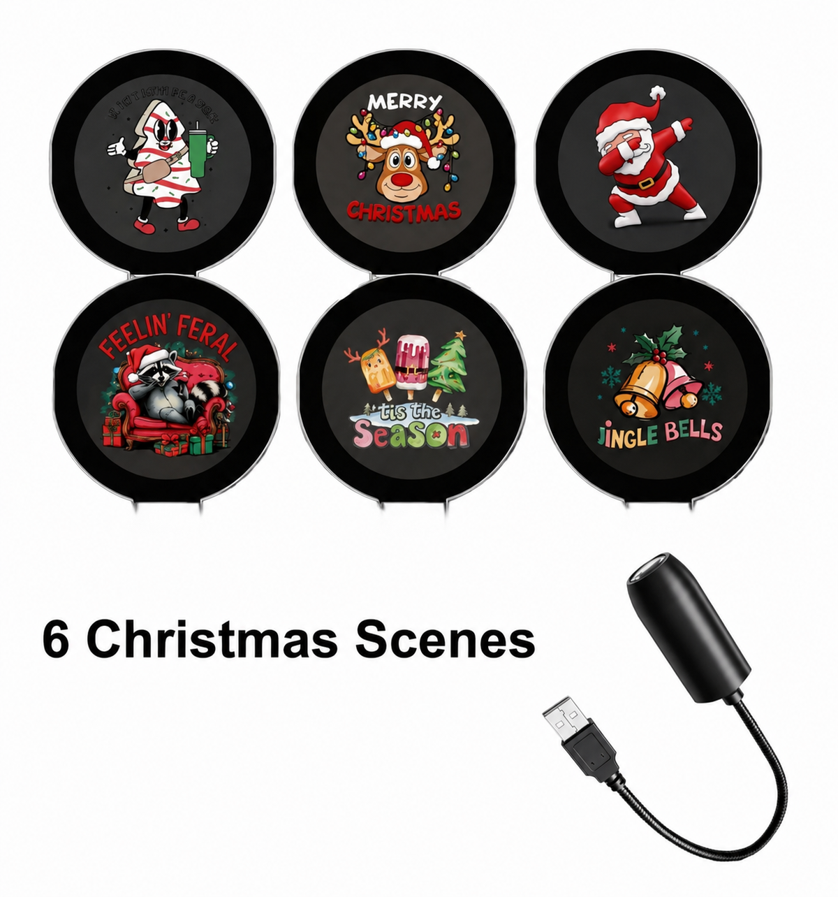 Seasonal Window Projection Light, Halloween & Christmas Decor
