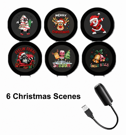 Seasonal Window Projection Light, Halloween & Christmas Decor