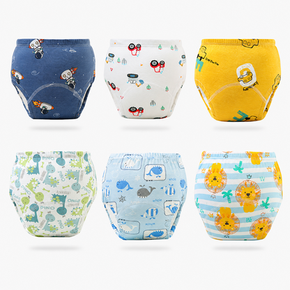 Toddler Potty Training Pants – 100% Cotton Reusable Training Underwear with Light Absorbency