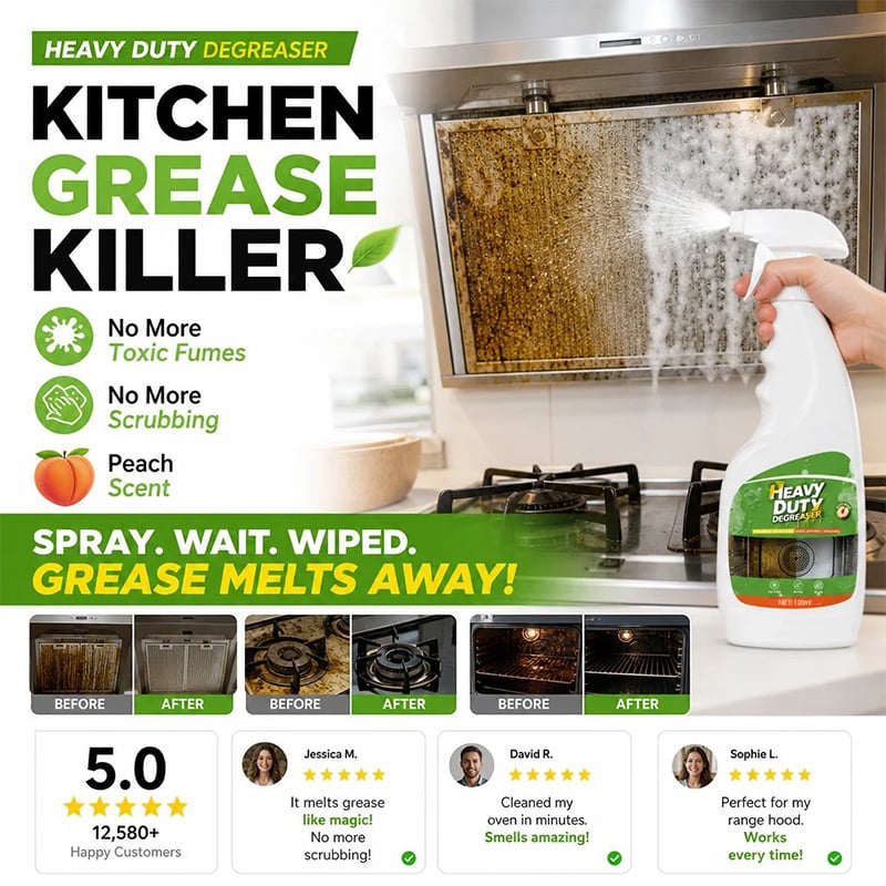 Heavy-Duty Kitchen Degreaser Spray