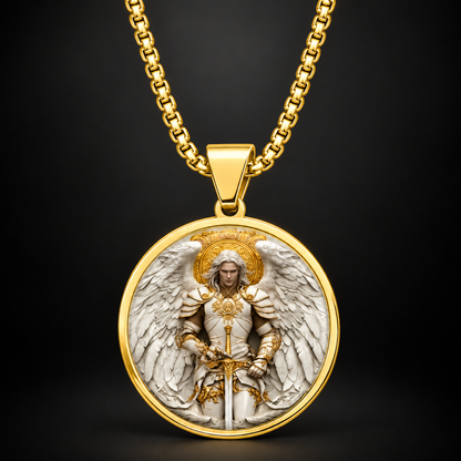 Men’s Angel Warrior Pendant Necklace