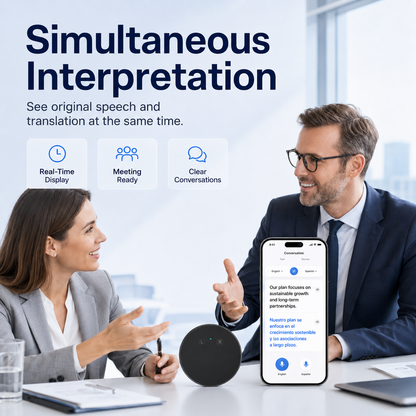 AI Language Translator Device – Real-Time Two-Way Voice Translator with Multi-Language Support