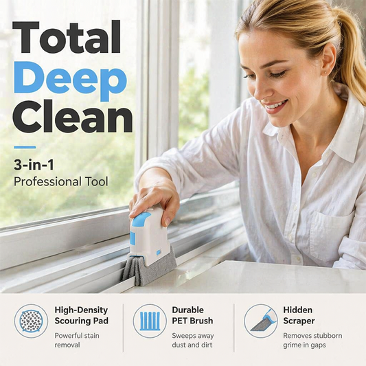 🧽 3-in Window Track Deep Cleaning Tool – Scrub, Brush & Clean Tight Gaps
