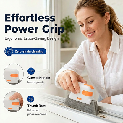 🧽 3-in Window Track Deep Cleaning Tool – Scrub, Brush & Clean Tight Gaps